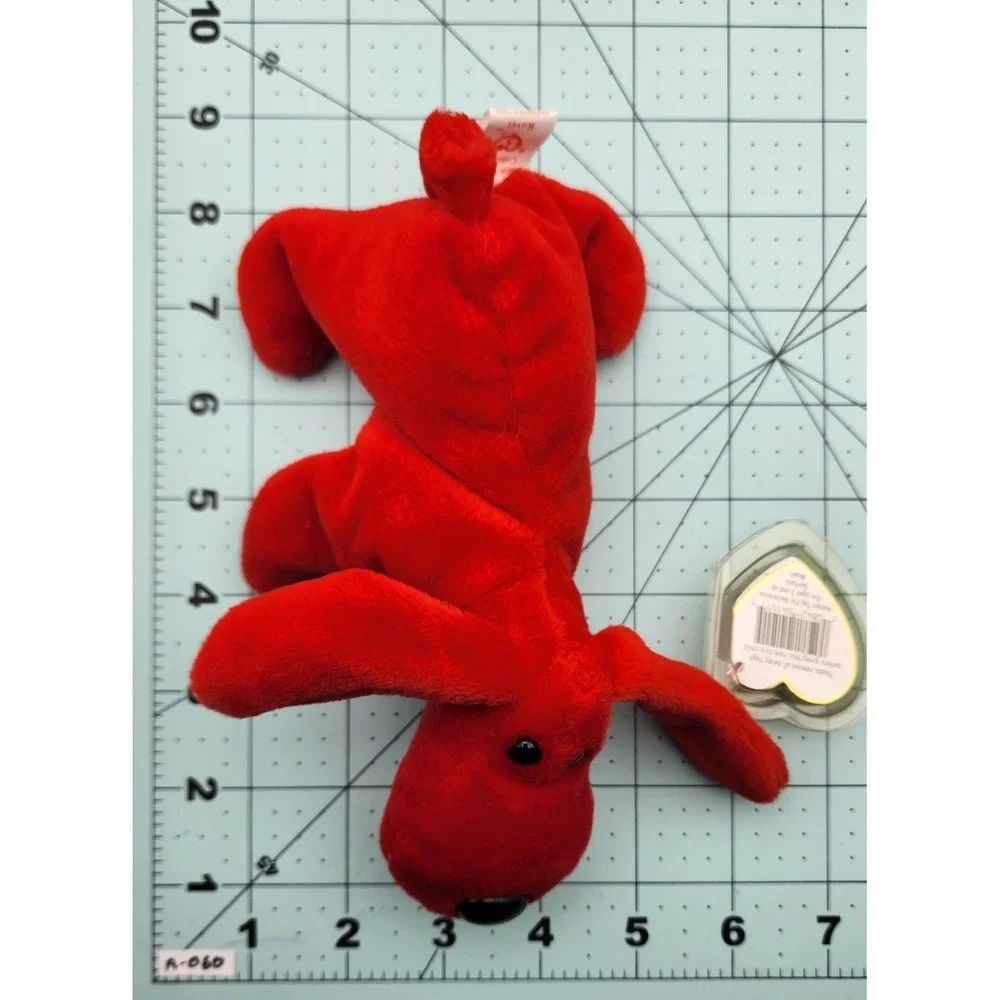 Plush‎ Rover Red Dog 1996 Ty Beanie Baby Vintage New PVC Pellets 8